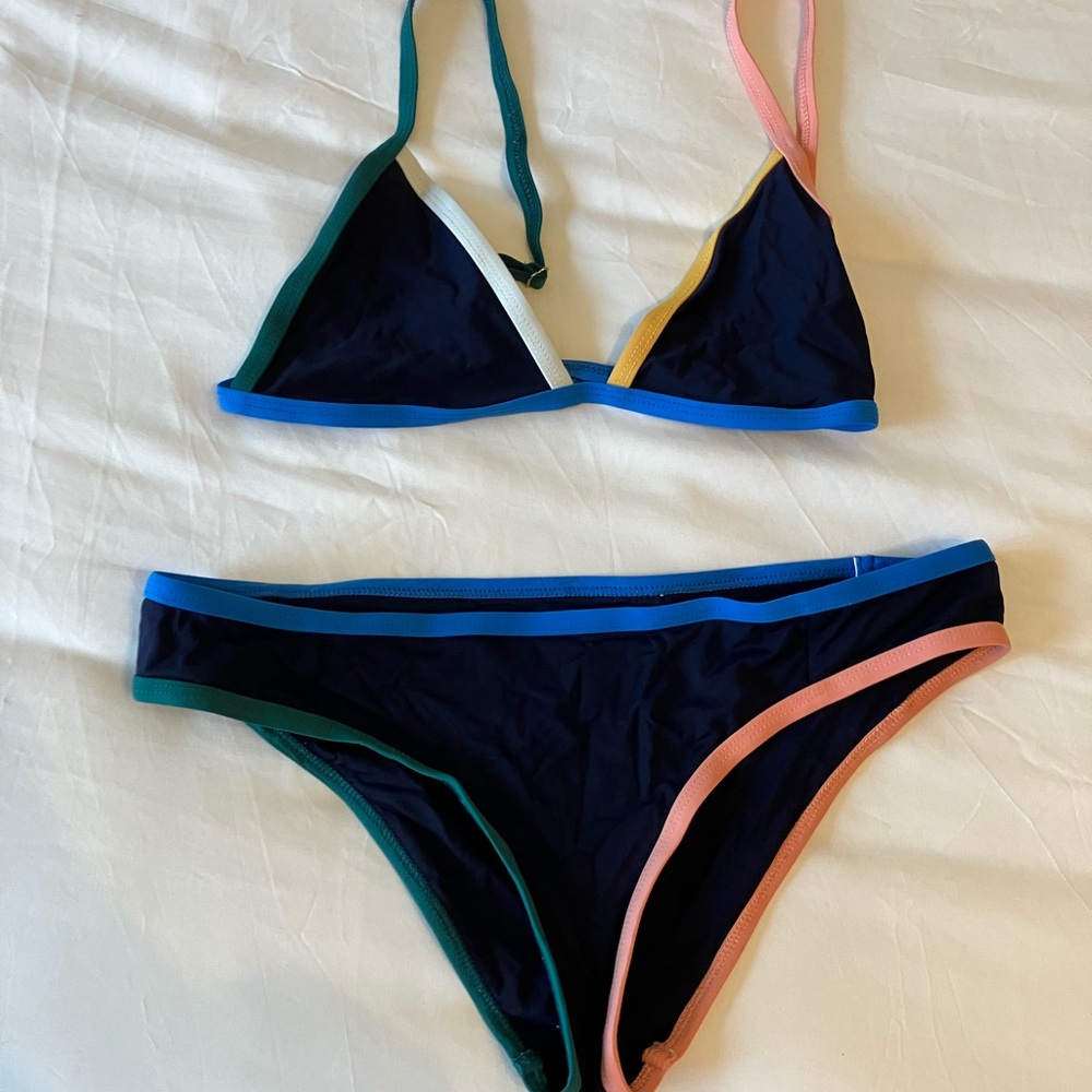 Tavik Jett Color Block Bikini Set (Medium)